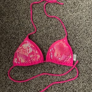 Sequin Bikini Top